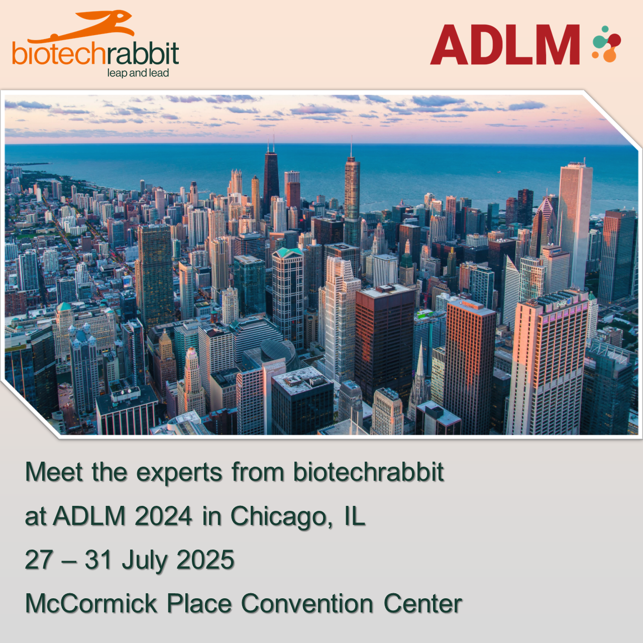 invitation to meet biotechrabbit at ADLM 2025