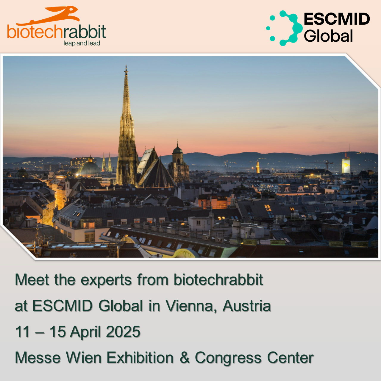 invitation to meet biotechrabbit at ESCMID 2025